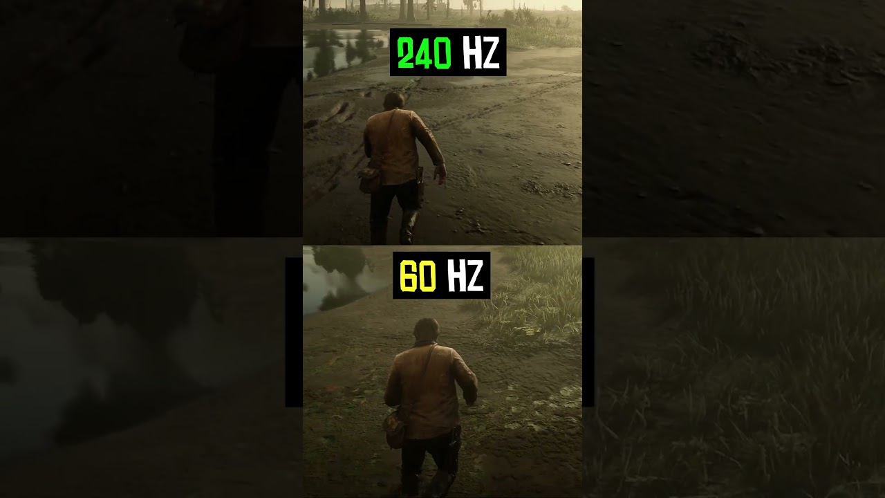 60hz vs 240hz Gaming #60hz #144hz #Monitors