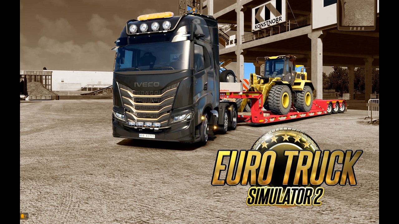 IVECO S-Way Chassis 6x2 with Flatbed Trailer | ETS-2 v1.58
