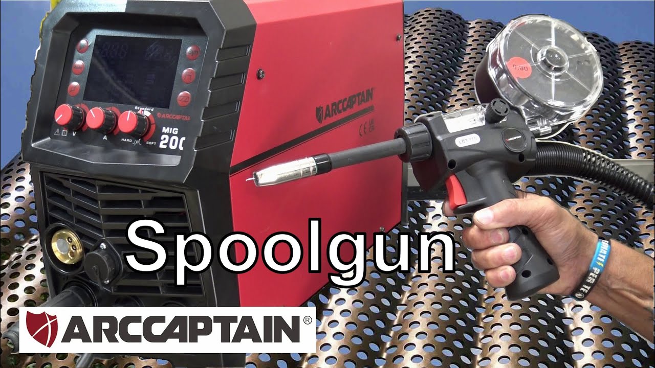 Сварочный пистолет для алюминия для сварочного аппарата Arccaptain MIG 200 распаковка и тестирование