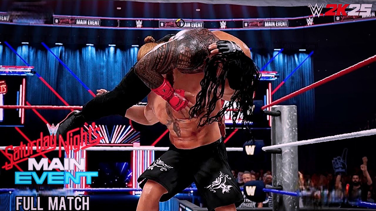 Wwe2k25: Brock Lesnar Vs Roman Reigns ￼Undisputed Title Match| Saturday Nights Main Event