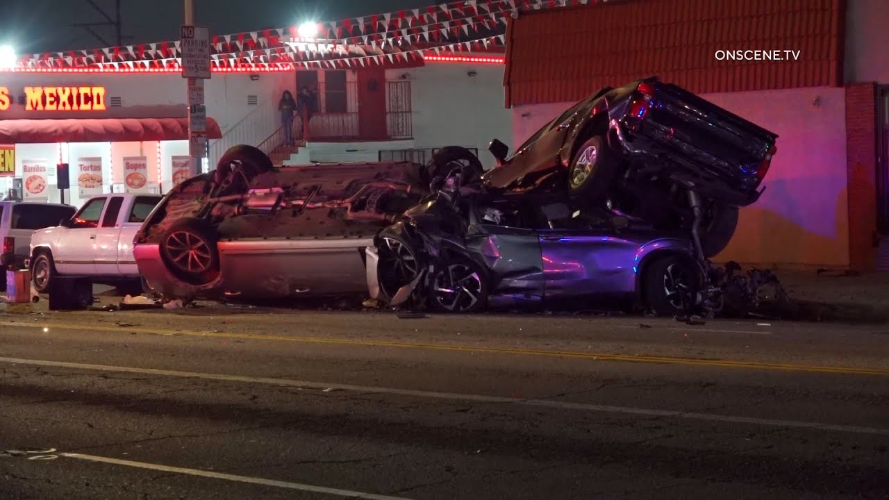 Female Killed After High Speed Multi Car Crash