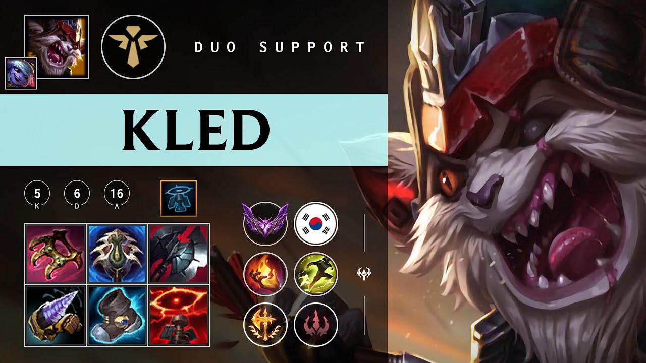 Kled Support vs Braum - KR Master Patch 26.02
