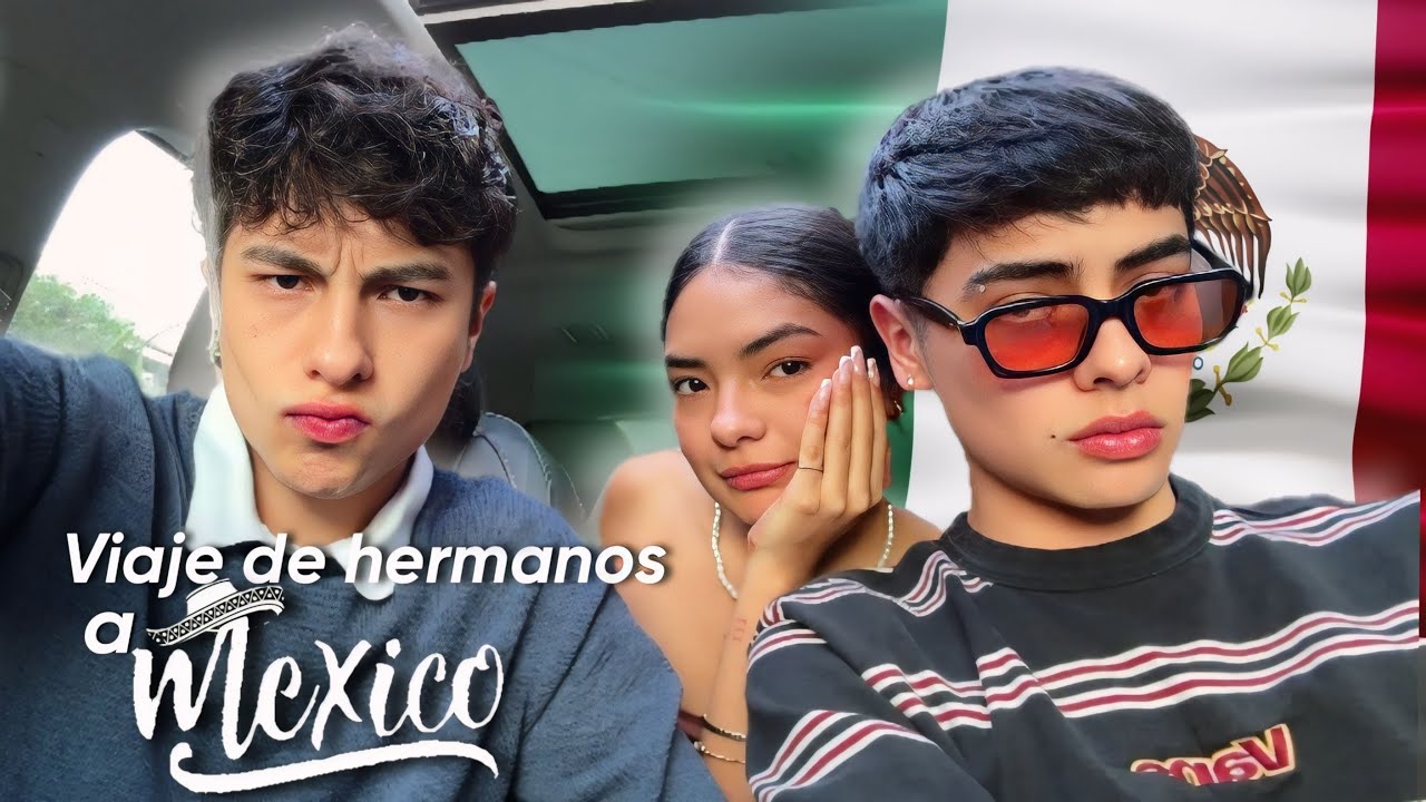 así es viajar con mis hermanos FUERA DEL PAÍS😱/vlog
