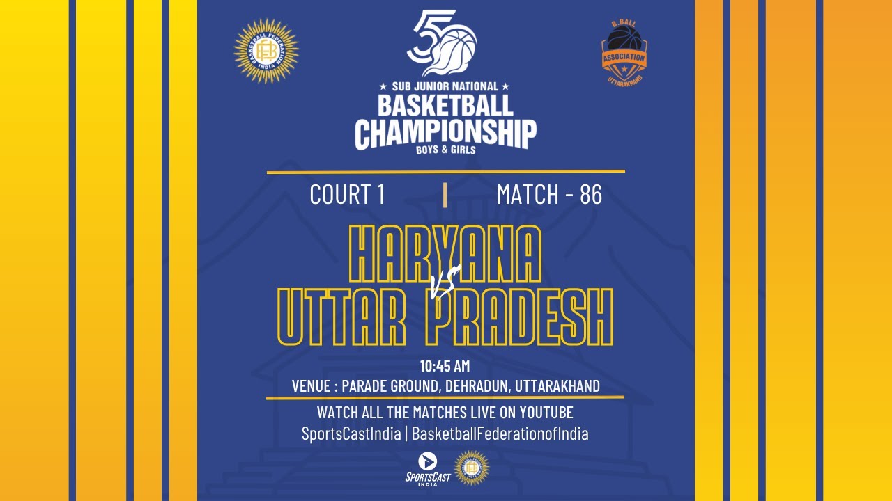 M-86 | HARYANA VS UTTAR PRADESH | GIRLS | 50TH SUB JUNIOR NATIONAL BASKETBALL CHAMPIONSHIP 2025