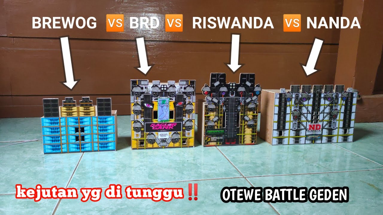 BREWOG SANG PENANTANG‼️ AMUNISI BATTLE MELAWAN NANDA AUDIO DAN RISWANDA AUDIO#brewogaudio #miniatur 
