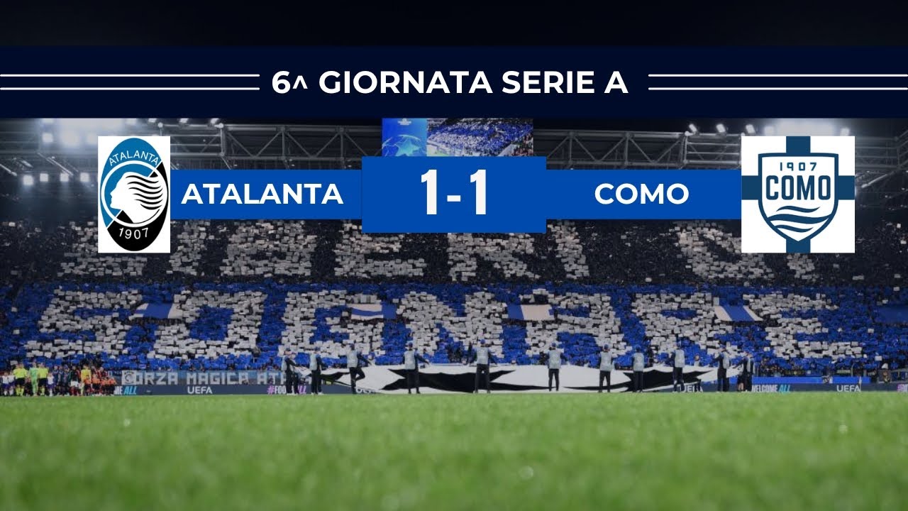 PAREGGIATA‼️|POST-PARTITA ATALANTA COMO 1-1 6^ GIORNATA SERIE A 
