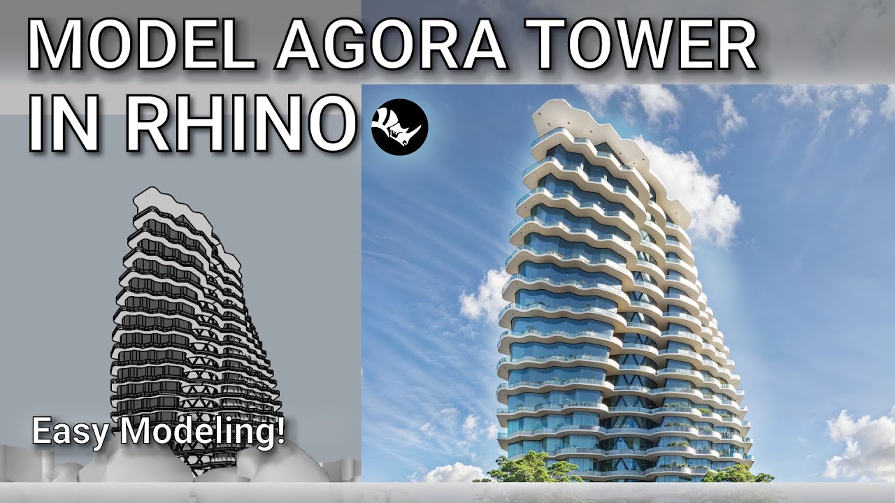 Model an Agora-Inspired Tower in Rhino | Easy Step-by-Step Tutorial