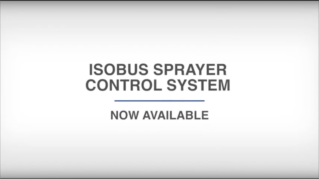 ISOBUS Sprayer Control System - New Holland