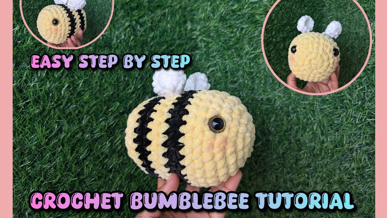 Easy Crochet Bumblebee Tutorial @CozyComfyLoops 