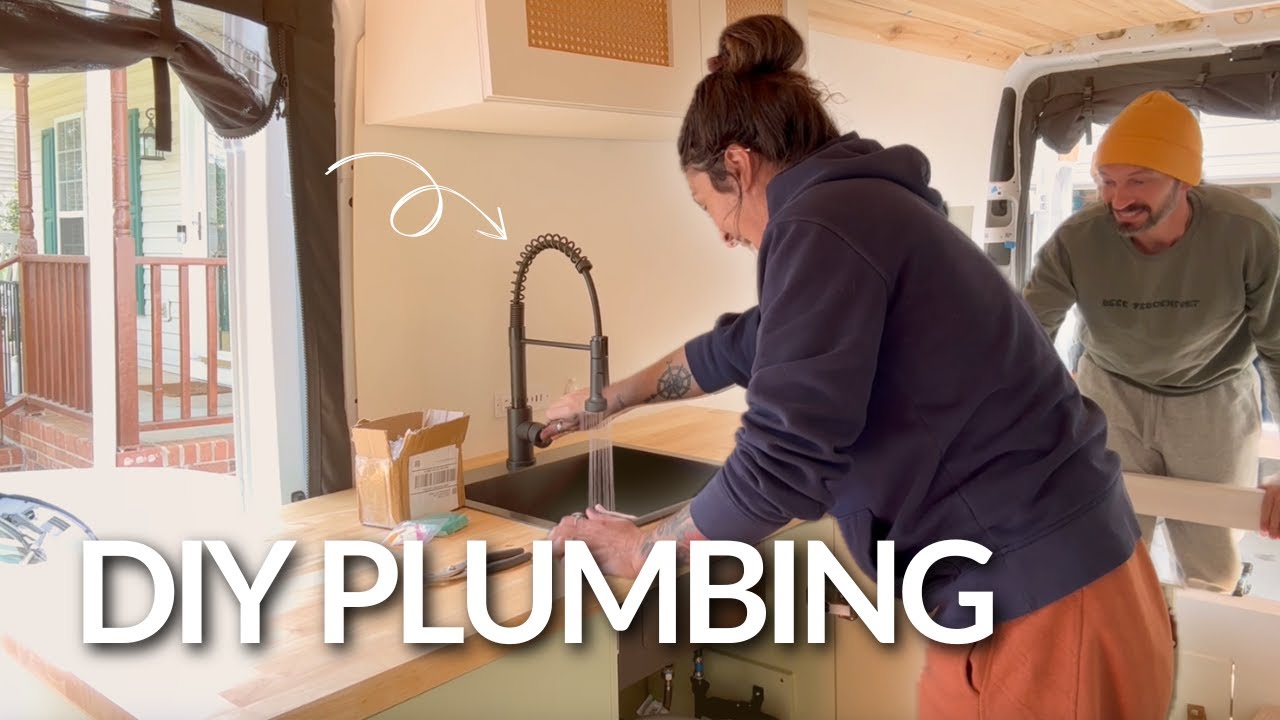 How We Installed Hot Water and an Outdoor Shower | DIY Van Plumbing