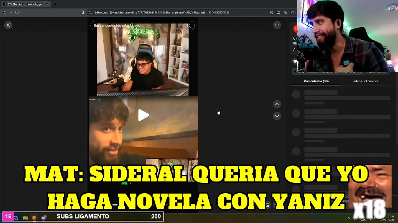 MATNAROK REACCIONA A SUS CLIPS CON YANIZ
