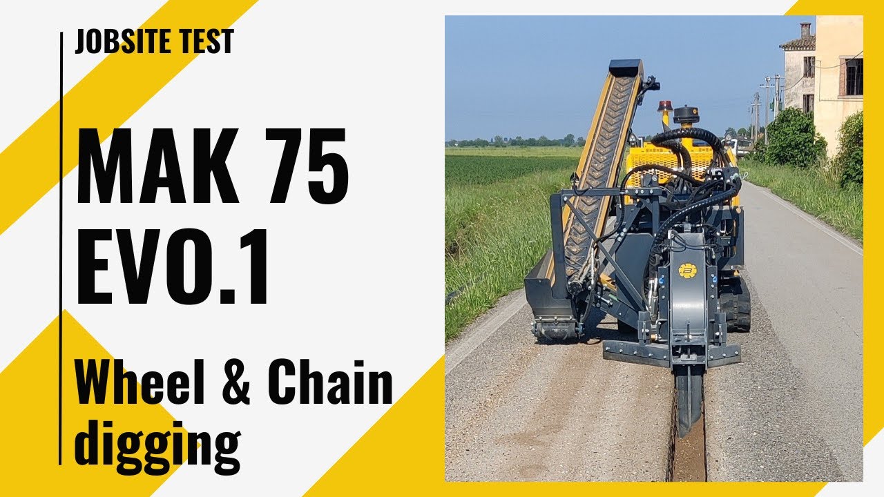 MAK 75 EVO.1 - DIGGING FOR POWER LINE CONDUIT