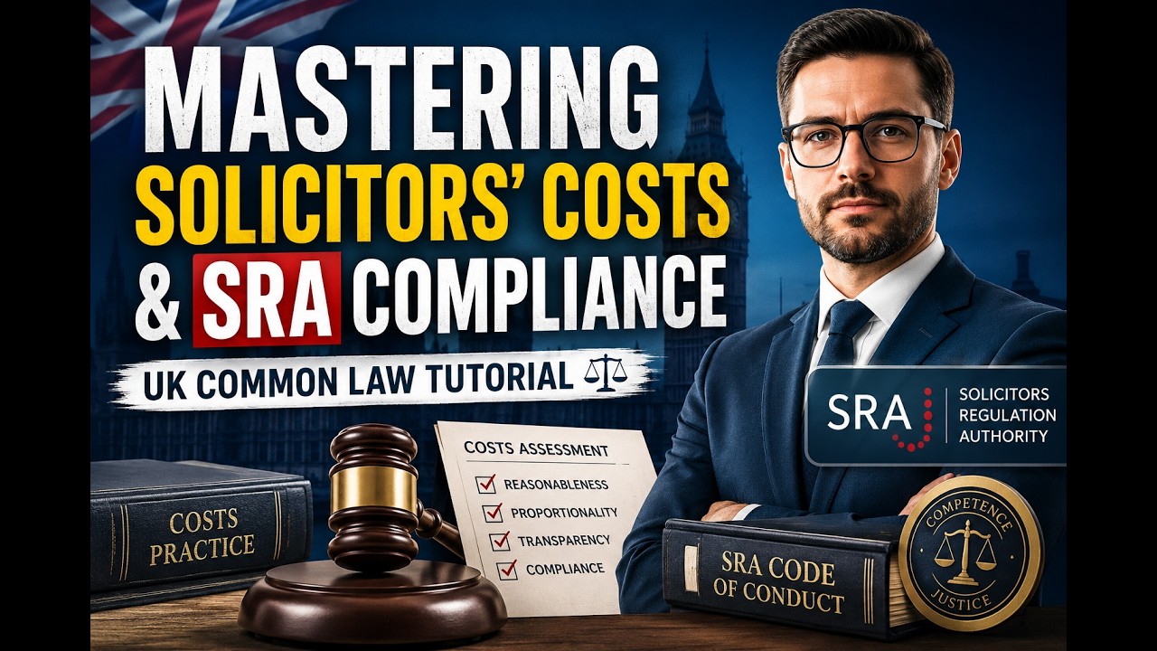 Mastering Solicitors' Costs & SRA Compliance | UK Common Law Tutorial