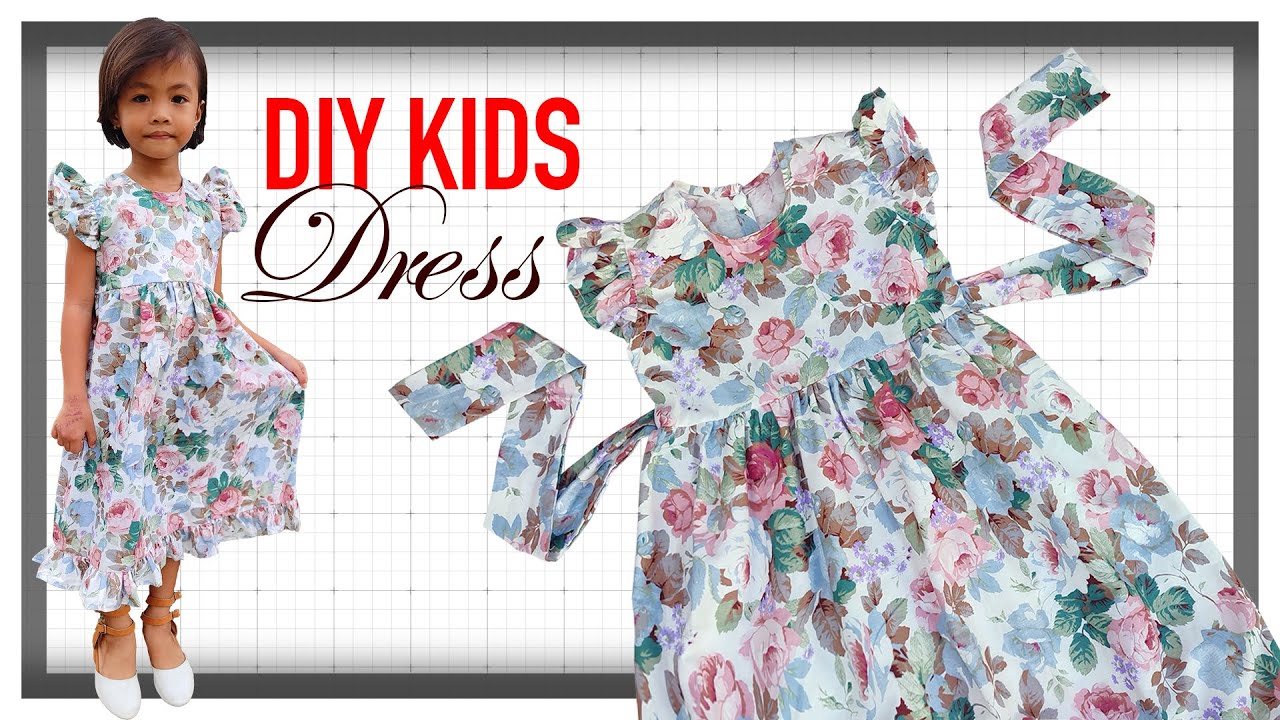 RUFFLE KIDS DRESS FOR 4 TO 6 Y/O | SEWING TUTORIAL | JHEN PANIZARES