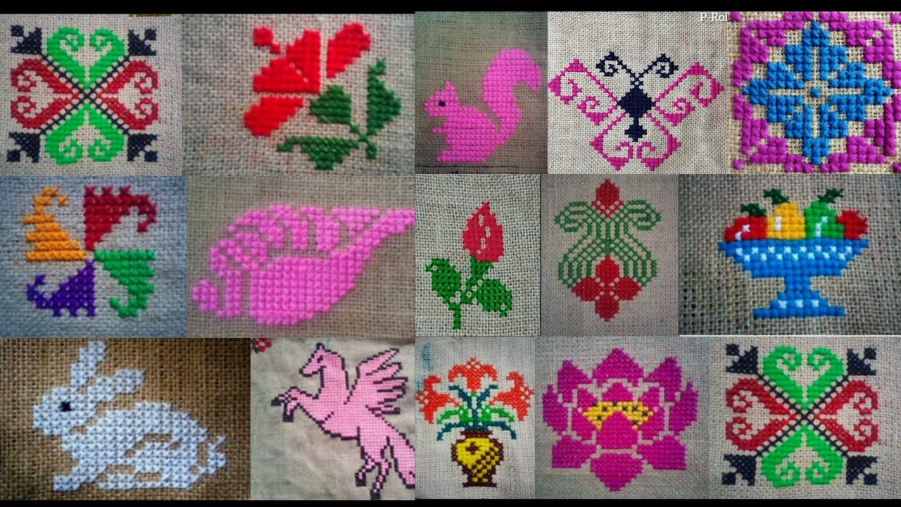 50+ beautiful cross stitch design. একটি ভিডিও তে 50 টিরও বেশি আসনের ডিজাইন 🤗।