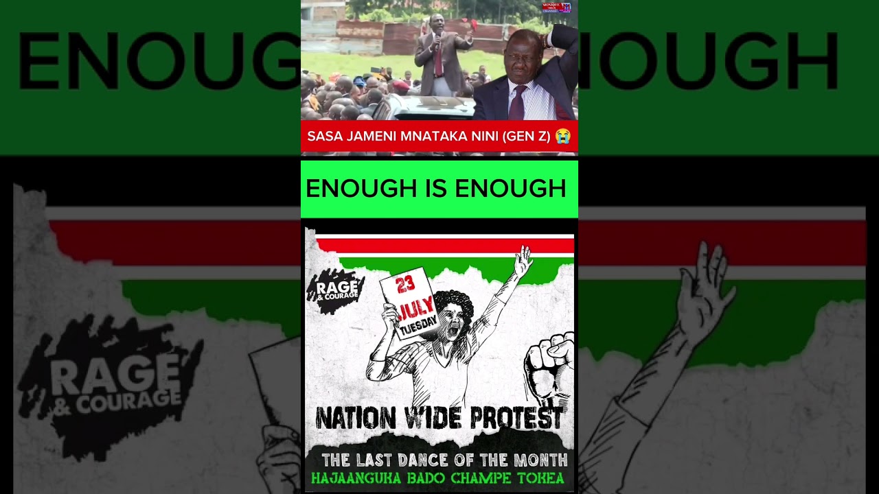 President Ruto's Ultimatum to Gen Z Protesters