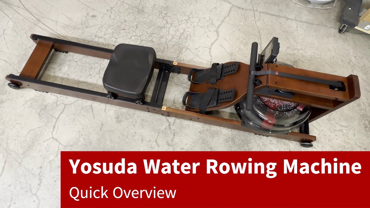 Quick Overview Yosuda Water Rowing Machine, Uses Actual Water For Resistance, Review