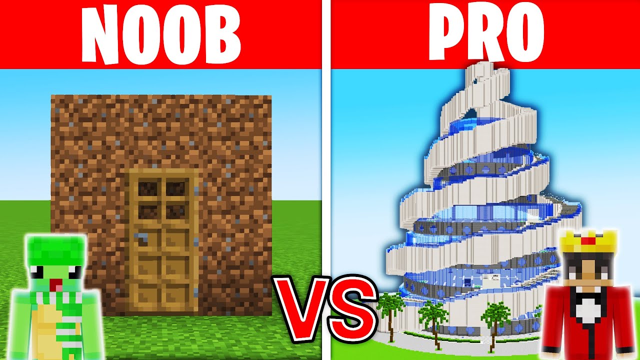 NOOB vs HACKER: I Cheated in a Build Challenge (Minecraft)