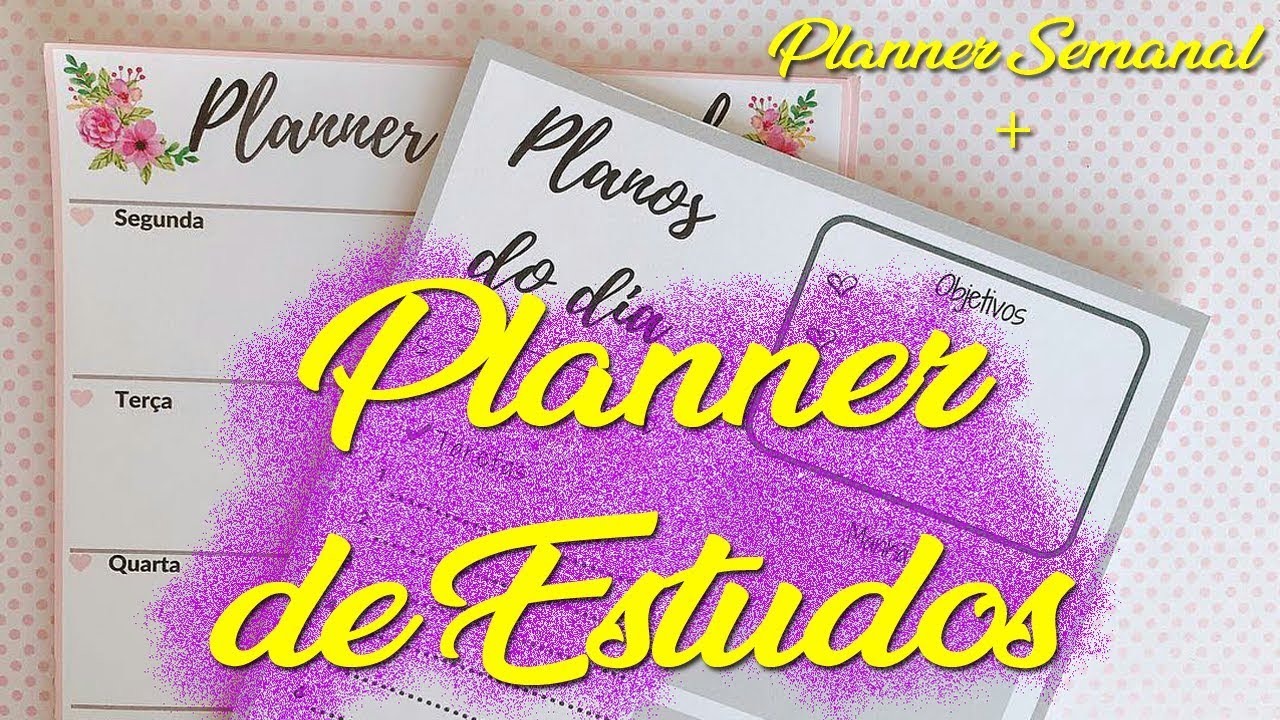PLANNER DE ESTUDOS