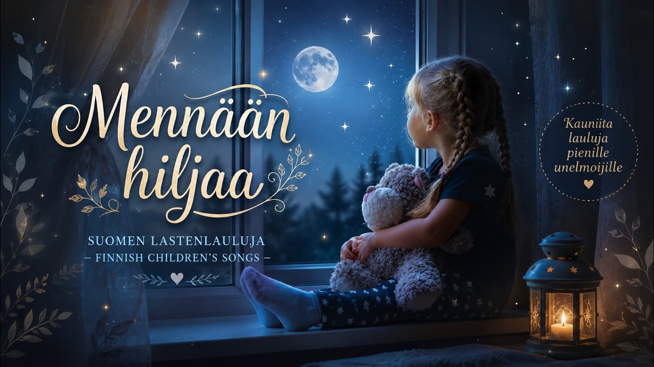 Mennään hiljaa - Suomen lastenlauluja - Finnish children's songs (sanoitukset) #lastenlaulu #forkids