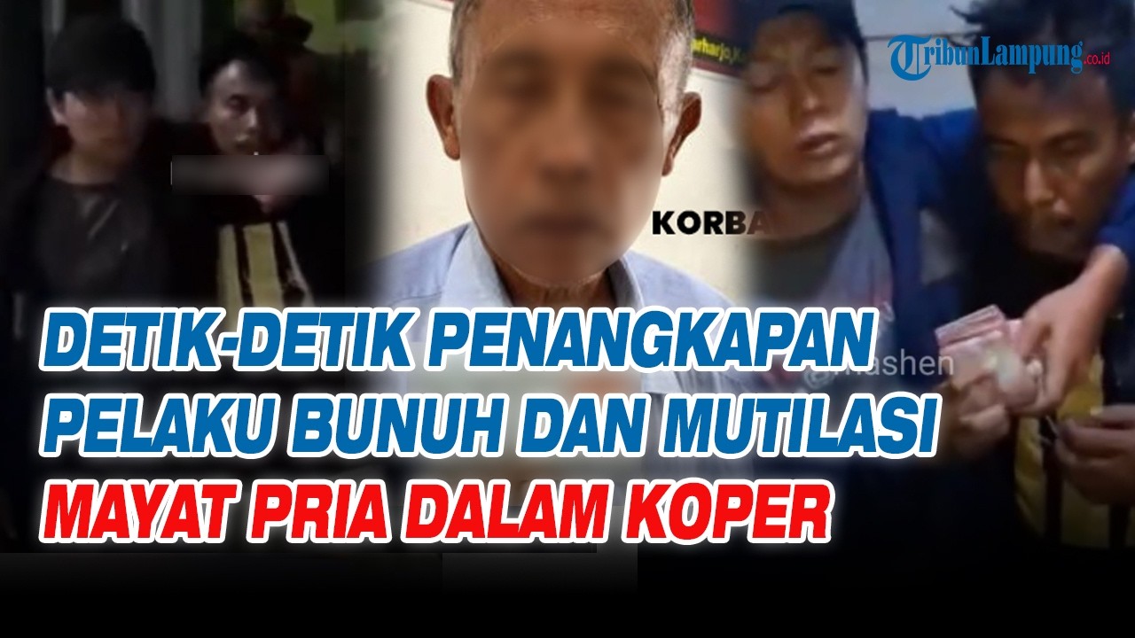 Detik-detik Penangkapan Pelaku Pembunuhan dan Mutilasi Mayat Pria Dalam koper di Brebes