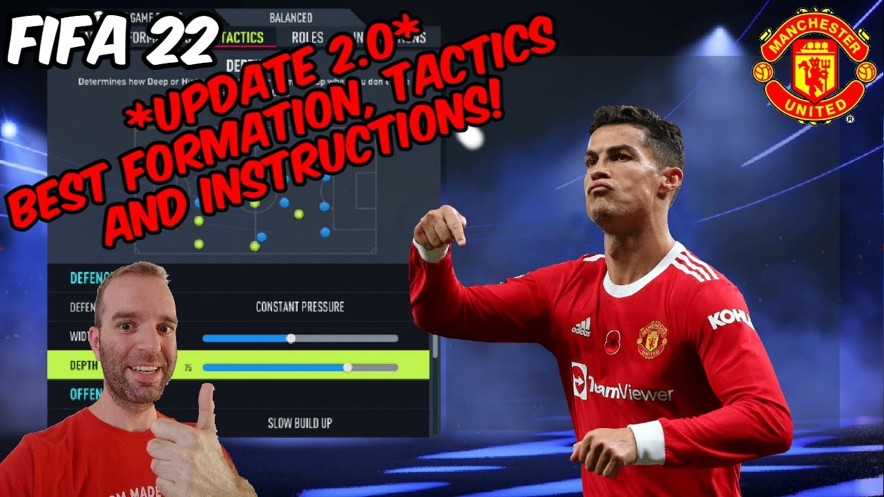 *UPDATE 2.0* FIFA 22 - BEST MANCHESTER UNITED Formation, Tactics and Instructions