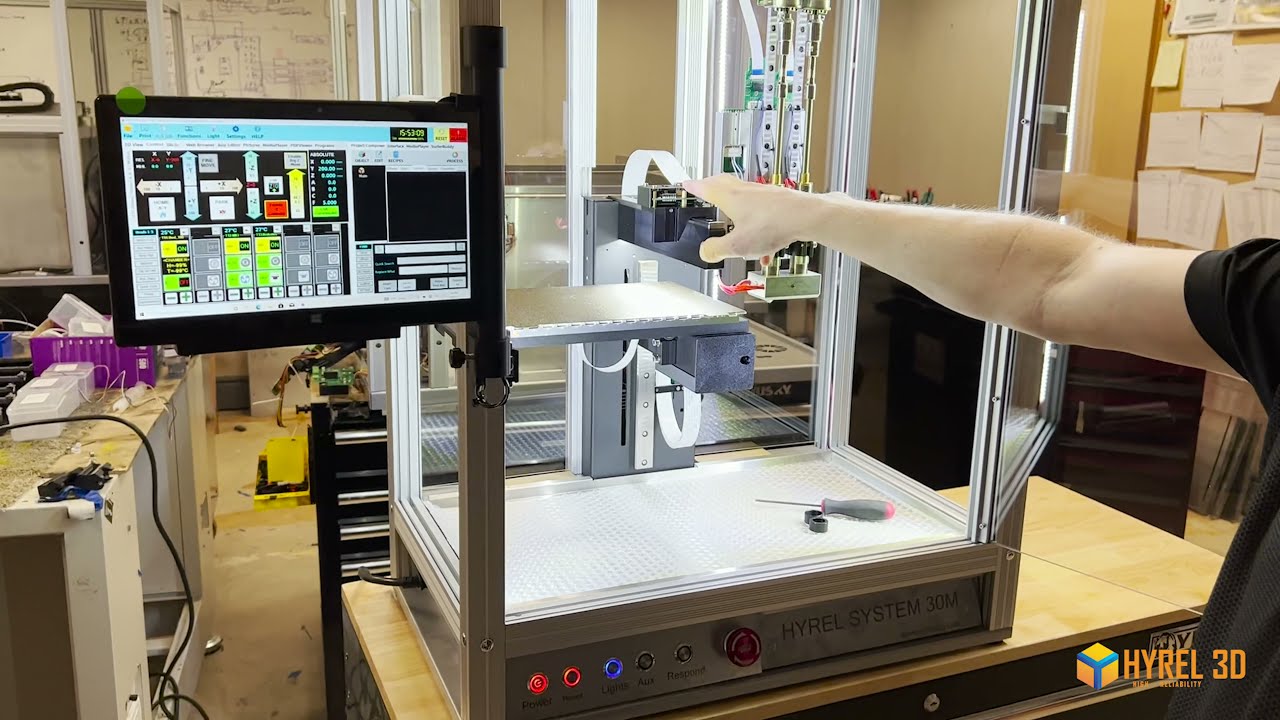 Hyrel 3D's Coaxial Extrusion Head with Nozzle Heater