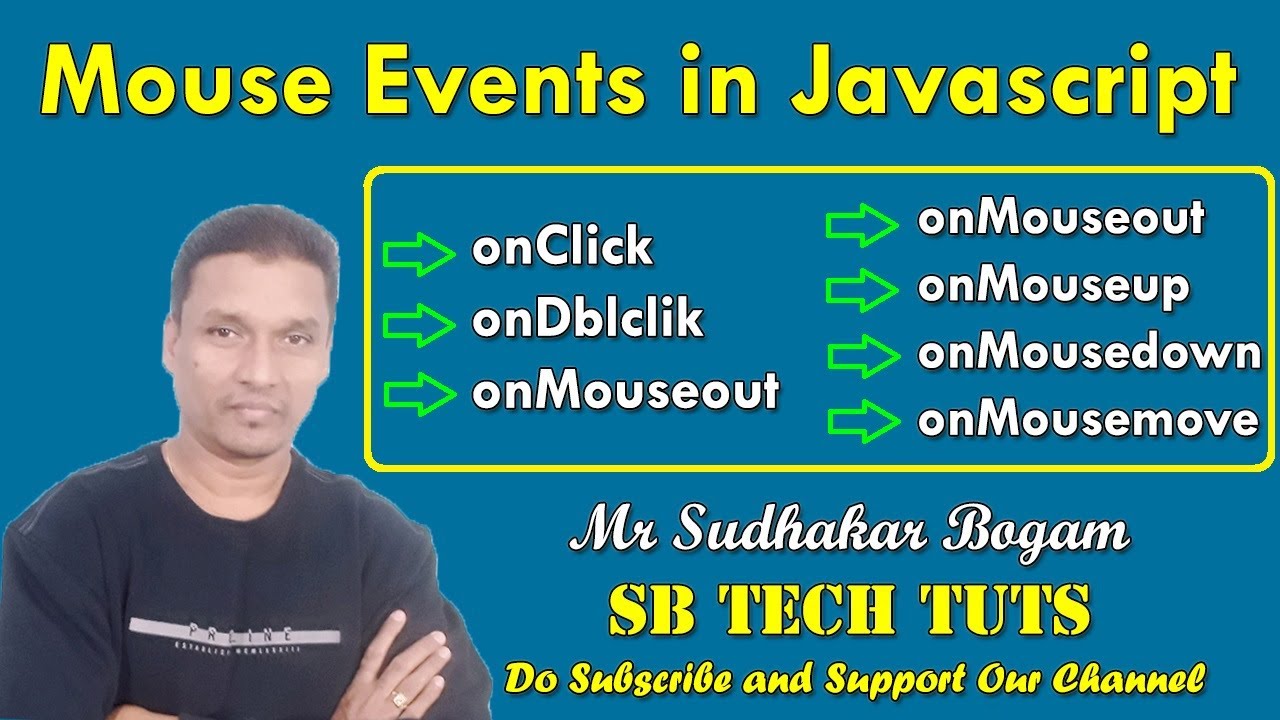 Events in JavaScript | Mouse Events in JavaScript | JavaScript | CLASS-45 | Telugu | Web Technology