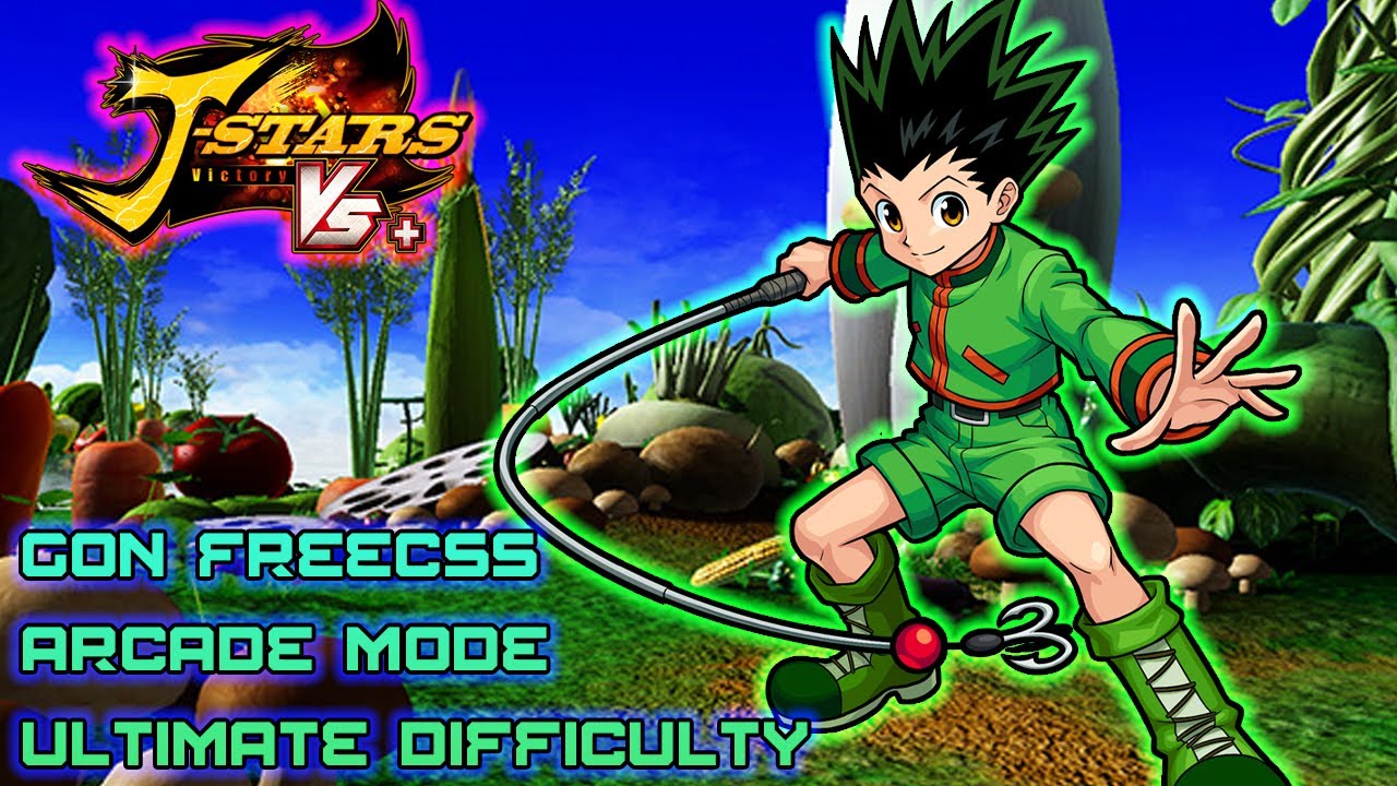 PS4 J stars victory vs+ Gon Freecss Arcade mode:Ultimate difficulty