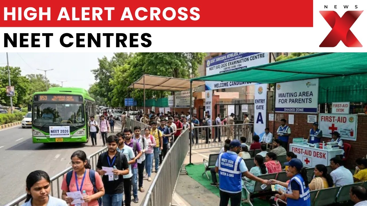RE-NEET 2026 Begins Under Tight Security, Internet Jammers Activated Across Exam Centres | NewsX