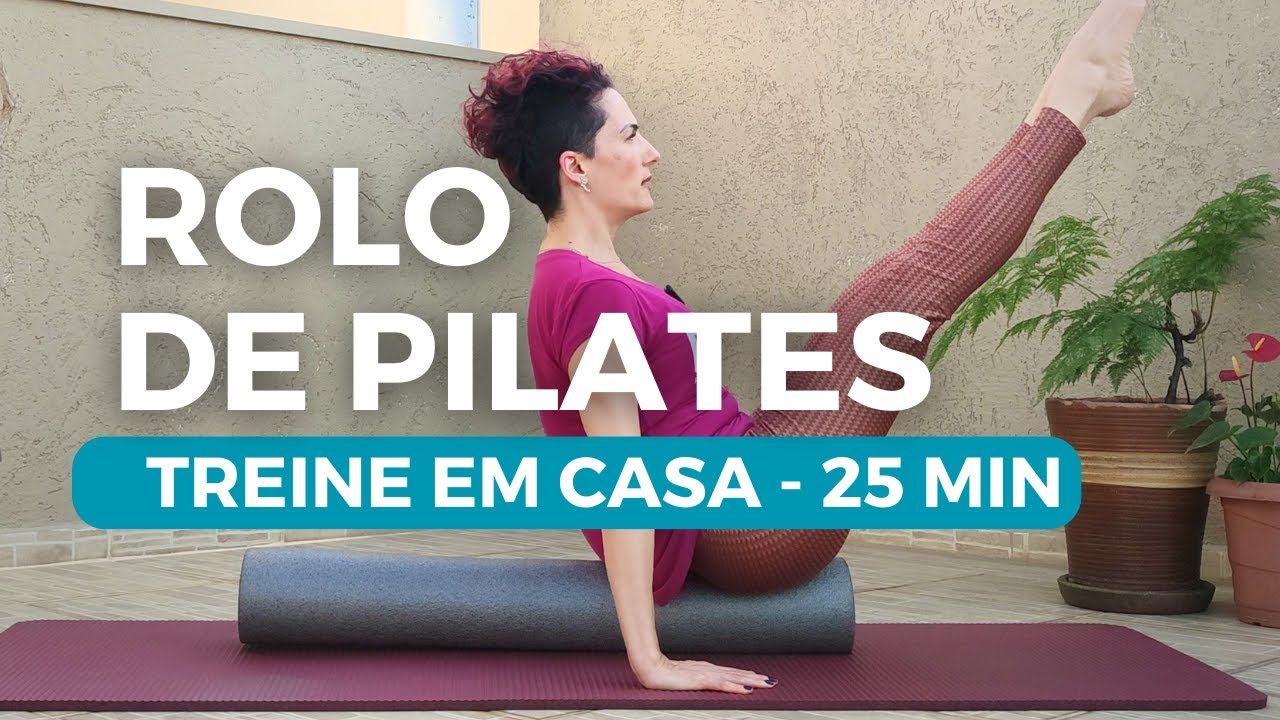 PILATES COM ROLO DE LIBERAÇÃO MIOFASCIAL(Foam Roller,Rolo de Pilates)10exercícios p/ treinar em casa