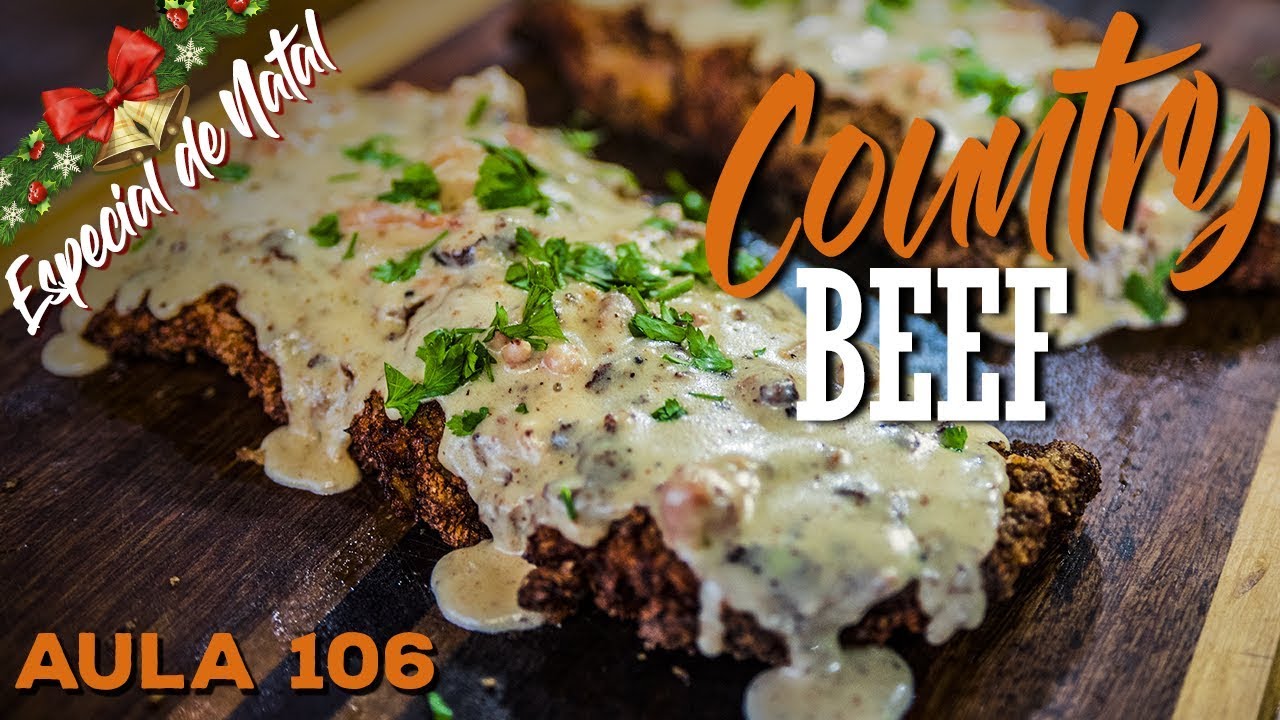 Aula 106 - Country Beef (Como fazer Bife à Milanesa & Country Gravy) / Cansei de Ser Chef