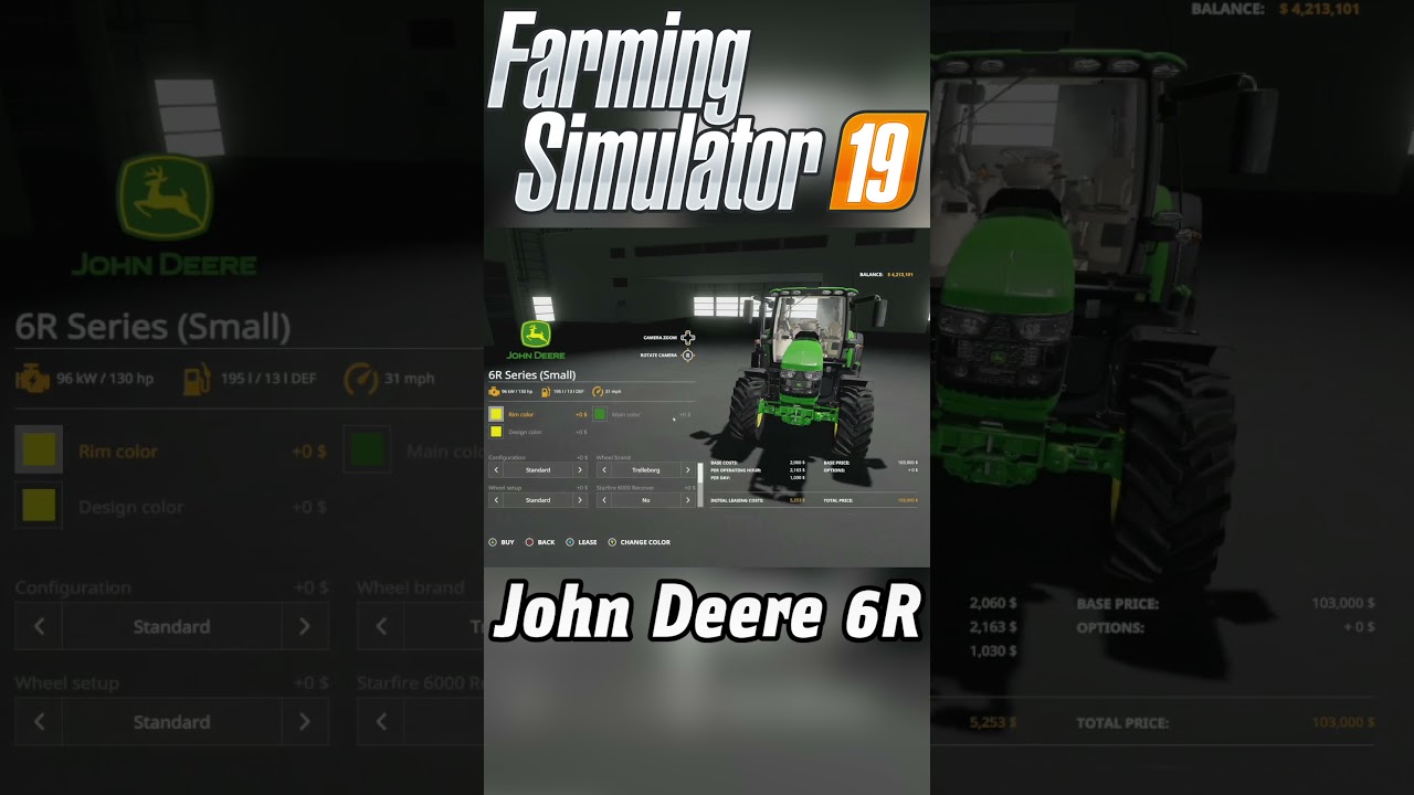 John Deere 6R - FS19 Mod