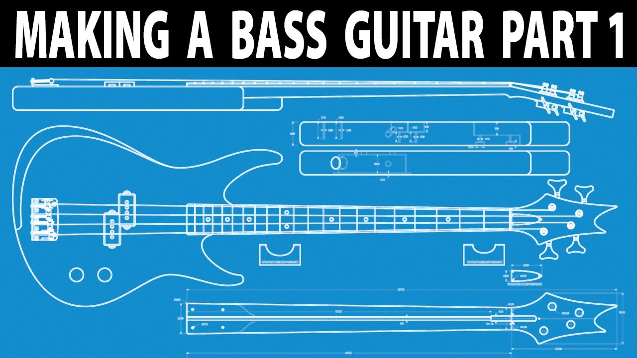 Making A Highline Bass Guitar Part 1: Making the Body and Neck Blanks