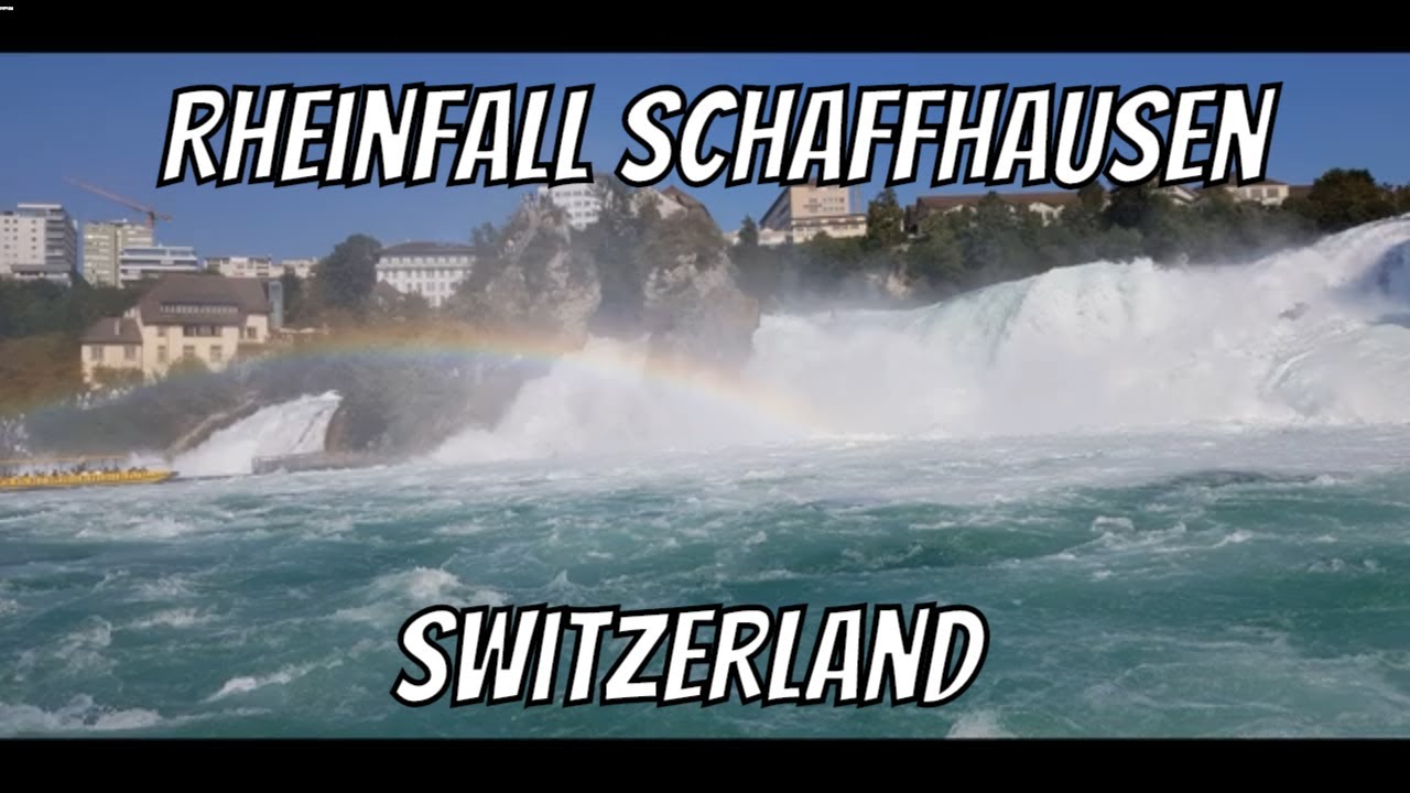 Rheinfall Schaffhausen Switzerland/ Rhine Falls Schaffhausen Switzerland/ Рейнский водопад Швейцария