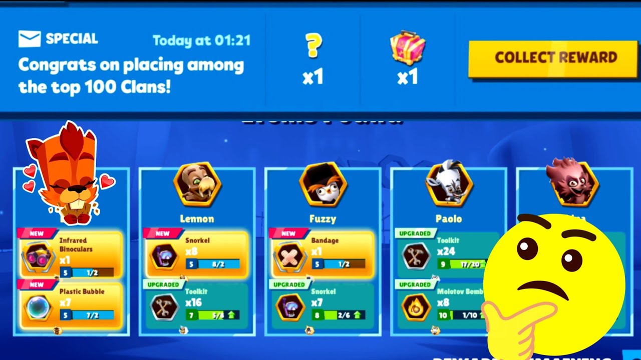 Zooba Clan War Top 100 Reward Collect 😱 ||  Zooba Create Opening Free 