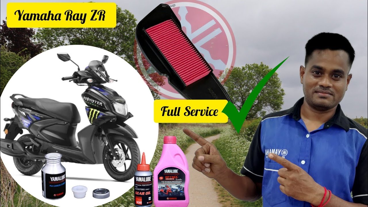 Yamaha Ray ZR Scooty Full Service 2025 || #yamahamccgroup #giridharimotors ✅