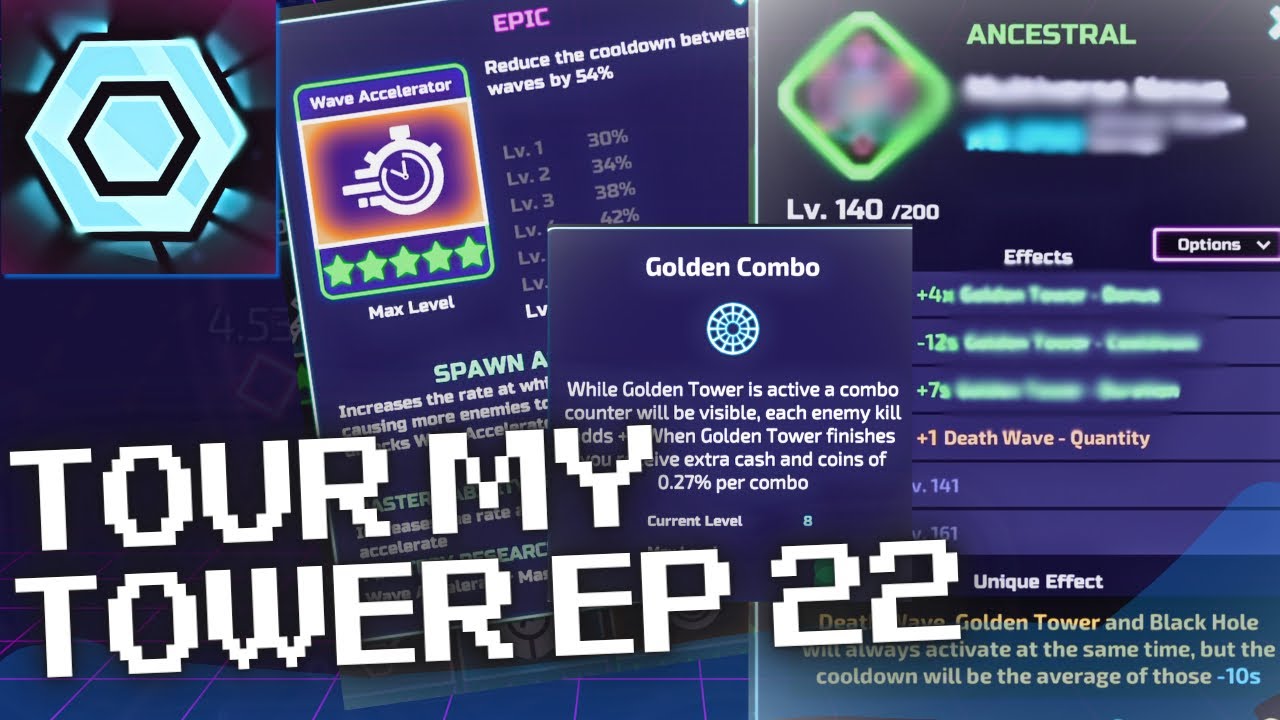 Tour My Tower Ep. 22 | Coin Farming, Card Mastery, Huge Mod Pull! (The Tower Idle Tower Defense)