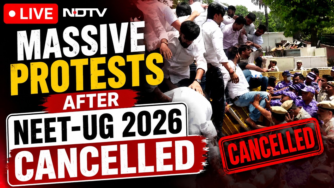 NEET Exam 2026 Cancelled LIVE | Students Storm Delhi In Protest Over NEET Cancellation