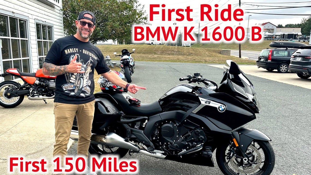 First Ride On The New BMW K 1600 B 160 Horsepower Inline 6 Cylinder