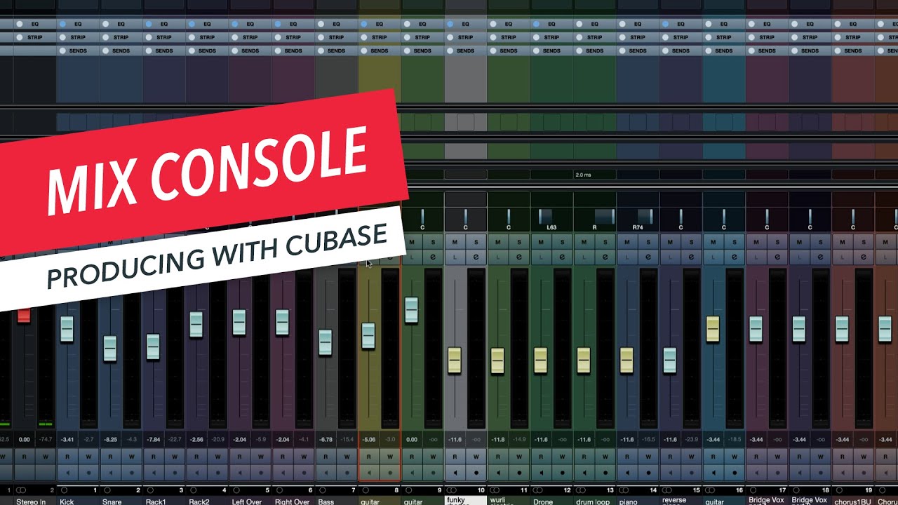 Understanding Cubase Mix Console | Mixing | DAW | Music Production | Berklee Online