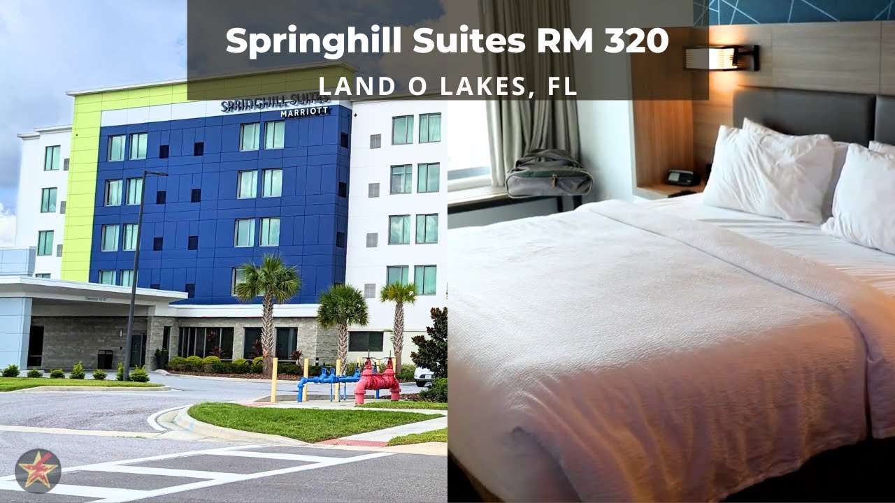 SpringHill Suites by Marriott Tampa Suncoast:  Land O' Lakes, Florida (RM. 320 King, Room Tour)