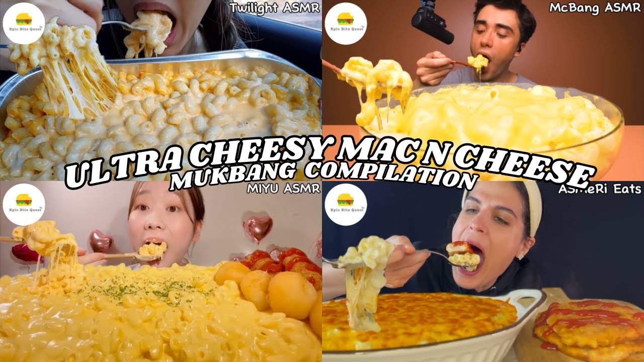 ASMR | ULTRA CHEESY MAC N CHEESE MUKBANG COMPILATION | 🇺🇸🇬🇷🇯🇵 CHEESIEST FOOD EATING SHOW |