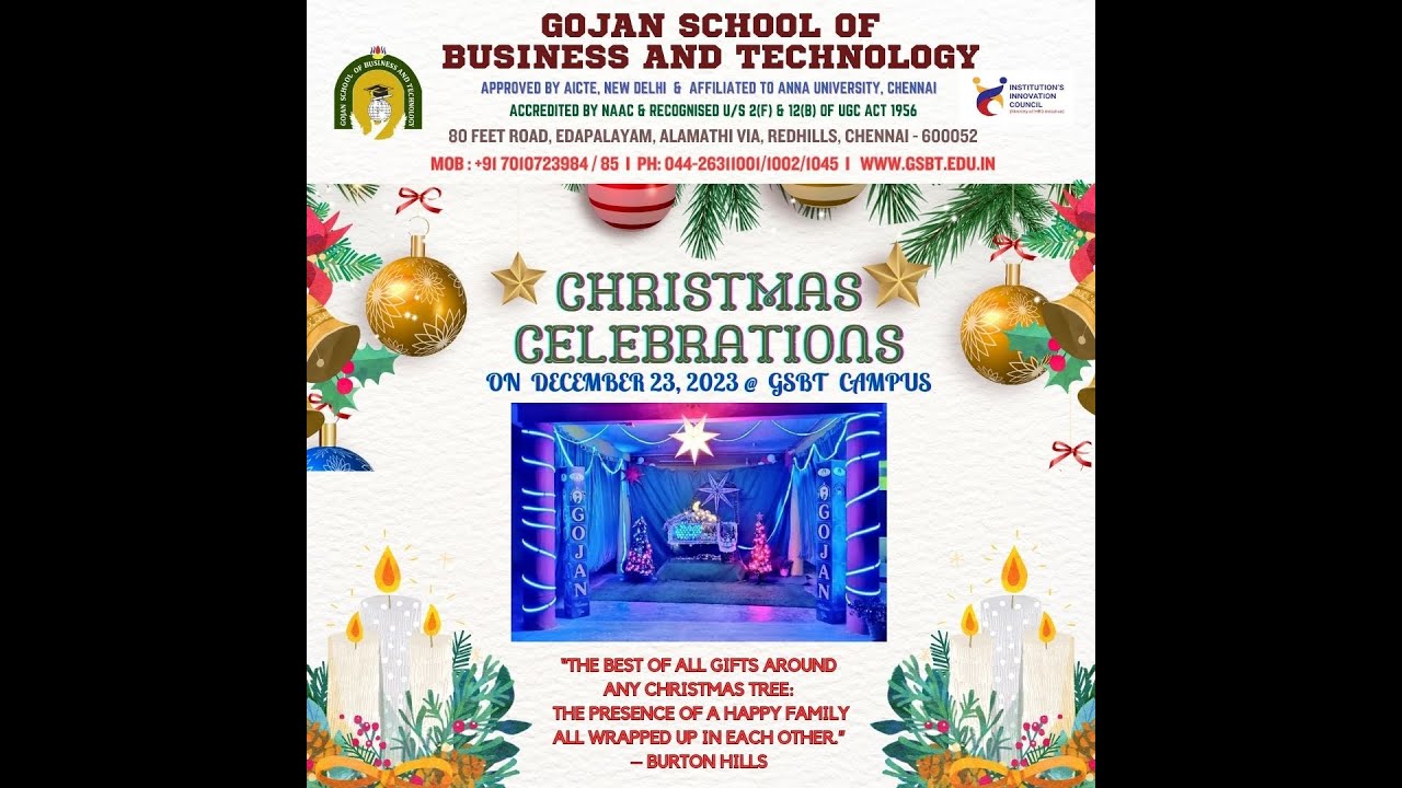 CHRISTMAS CELEBRATIONS 2023