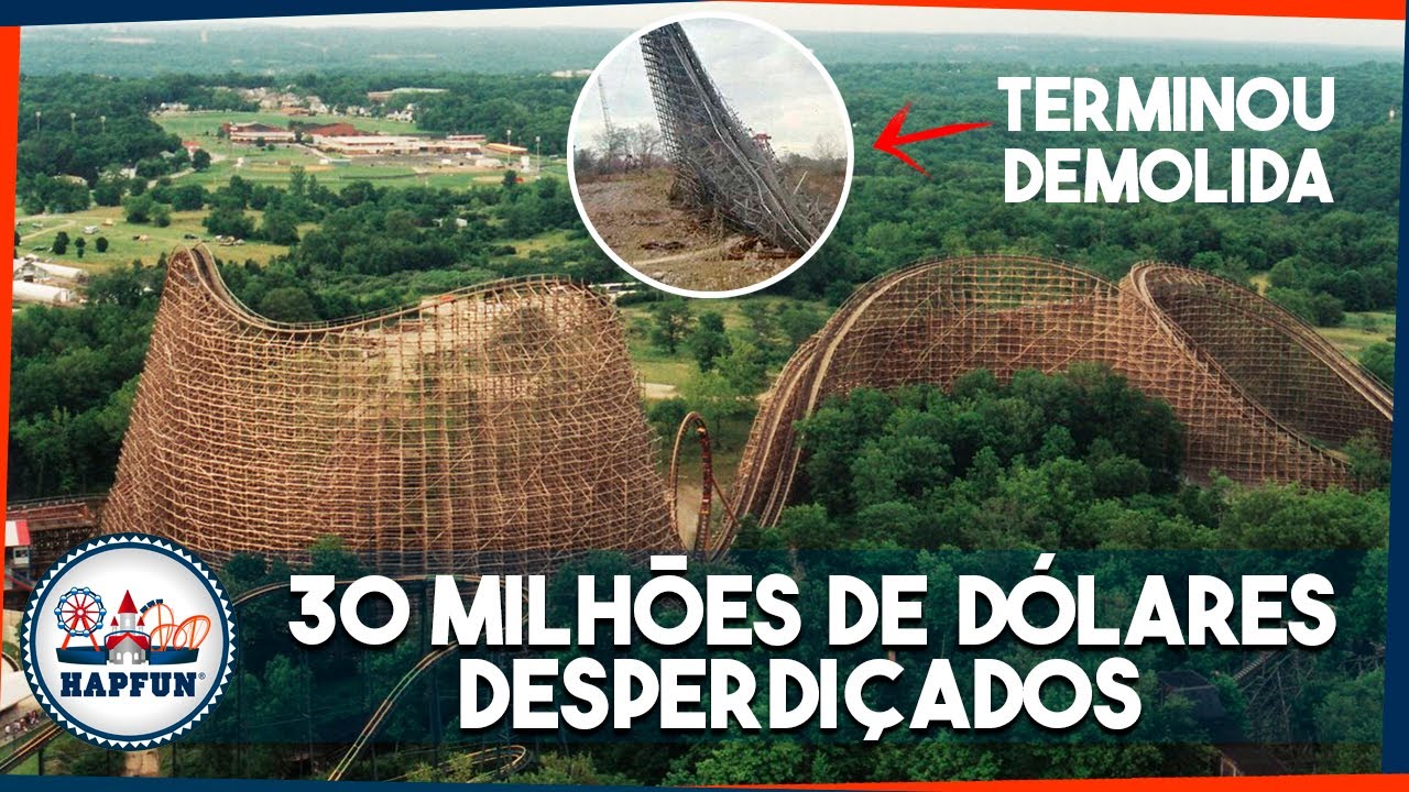 Os ACIDENTES que levaram a DESTRUIÇÃO DA MAIOR montanha russa de madeira do MUNDO! #VocêSabia? EP67