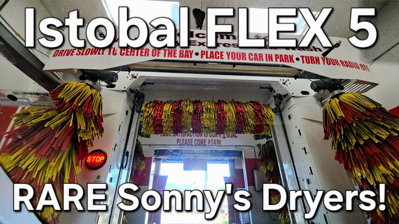 Istobal FLEX 5 w/ RARE Sonny's Ramjet/Elephant Ears Dryers! - Shell Mckinley St