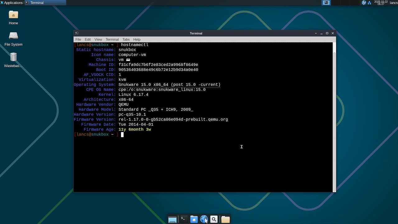 SnukWare: Slackware -current meets systemd.