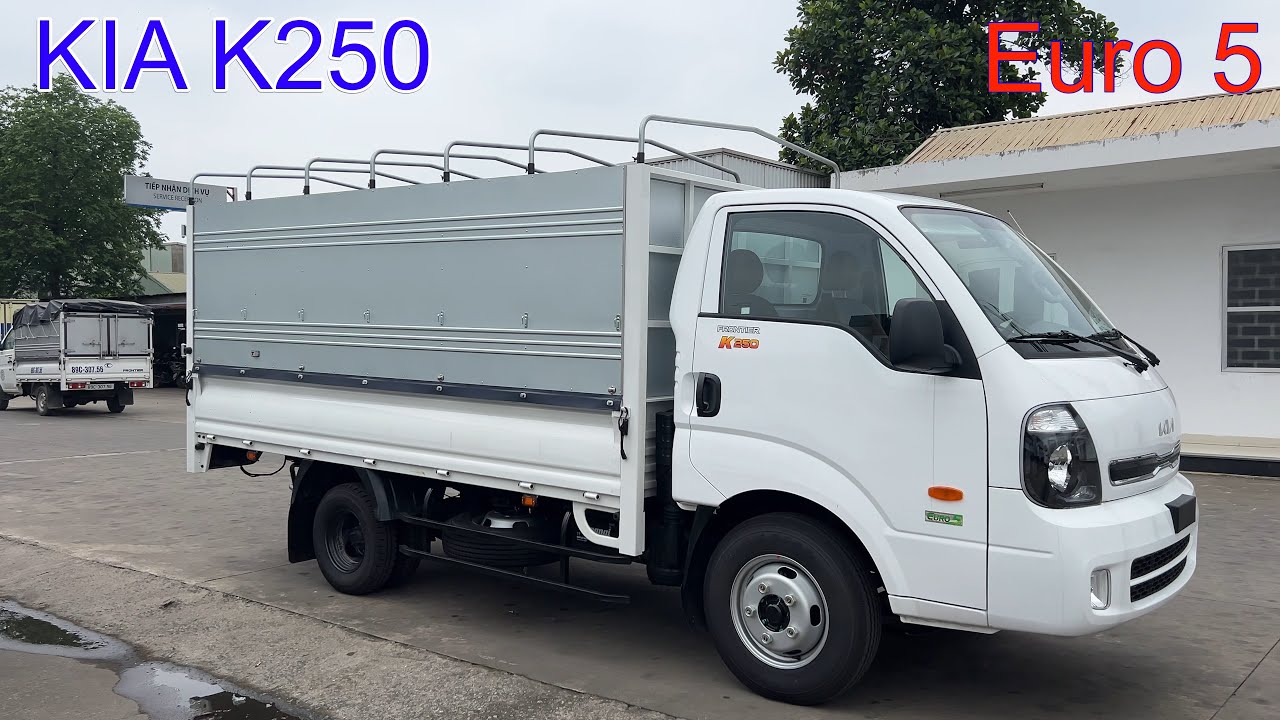 Giới Thiệu Báo Giá Xe Tải KIA K250 Tải Trọng 2,49 Tấn Thùng Mui Bạt Dài 3m5 Cộng Nghệ Euro 5