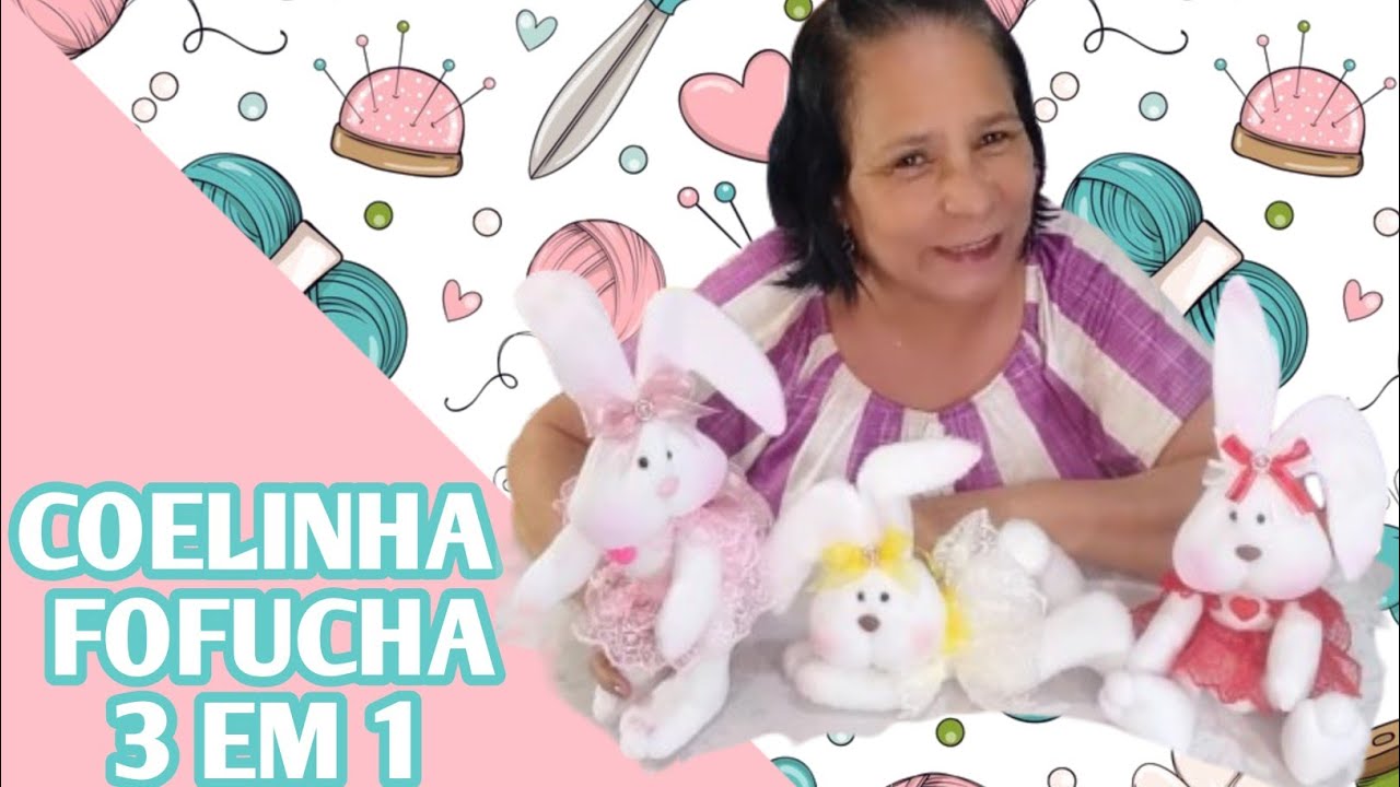 Coelinhas fofucha, 3 em 1! #artesanato