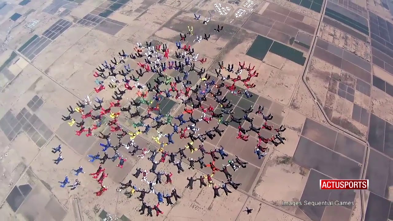 Record mondial de parachute